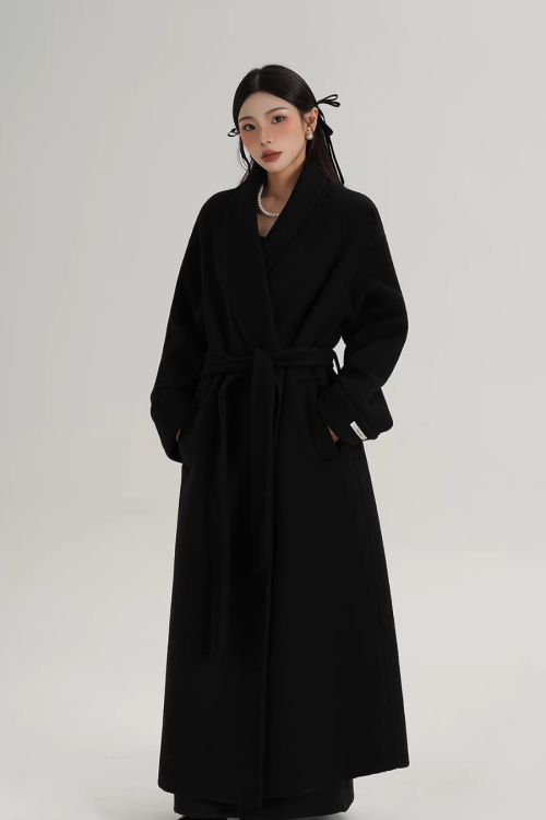 Elegant Long Wool Coat