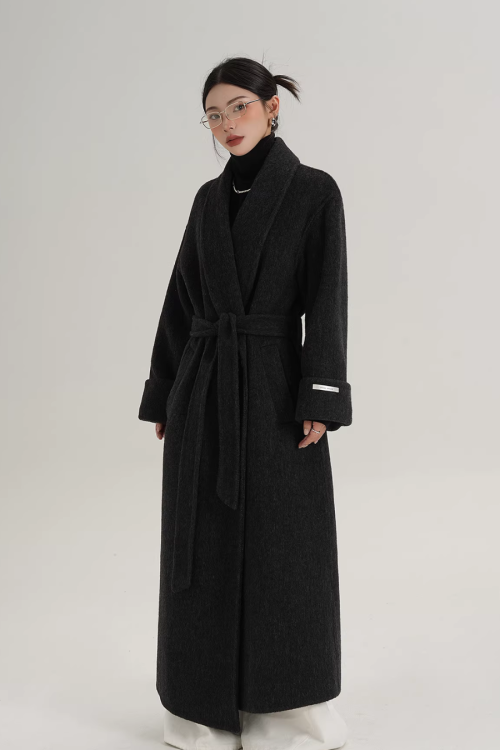 Elegant Long Wool Coat
