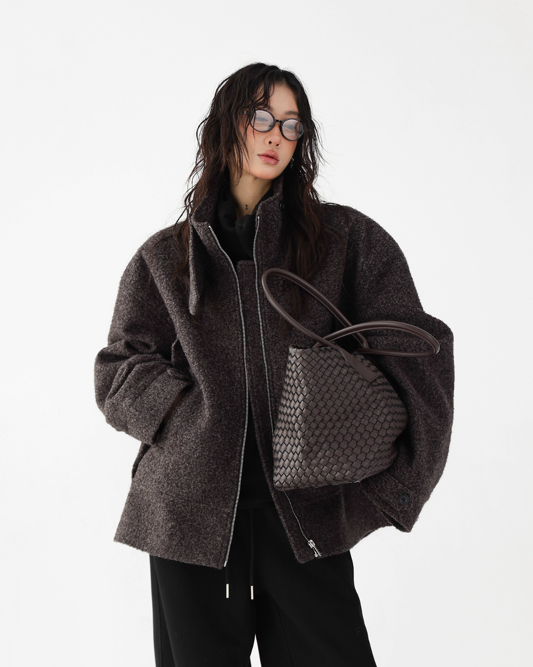 Elegant Stand Collar Wool Coat Elegant Stand Collar Wool Coat