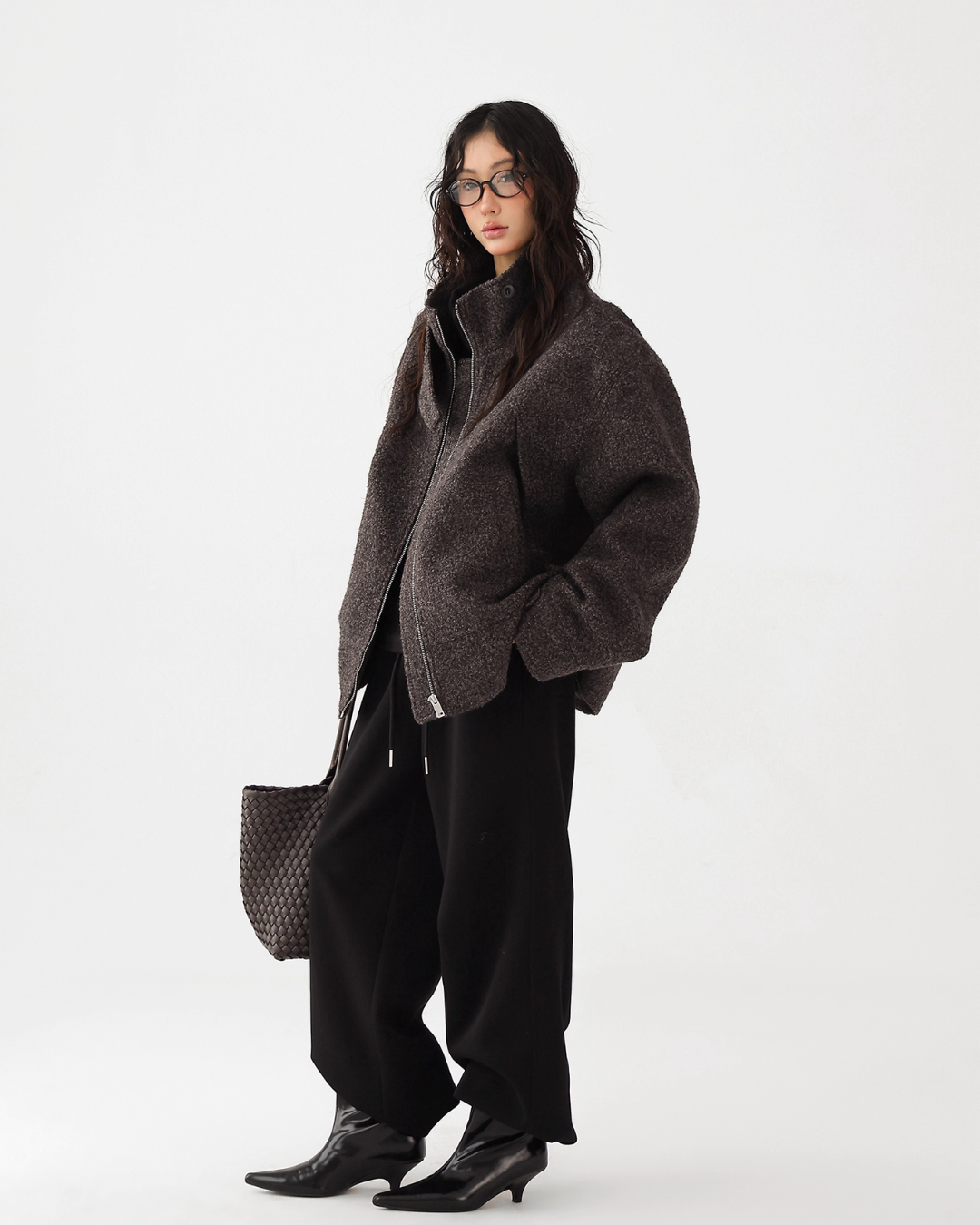 Elegant Stand Collar Wool Coat Elegant Stand Collar Wool Coat