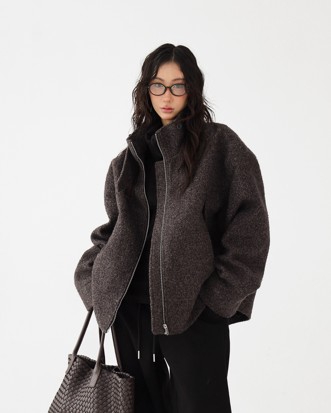 Elegant Stand Collar Wool Coat Elegant Stand Collar Wool Coat