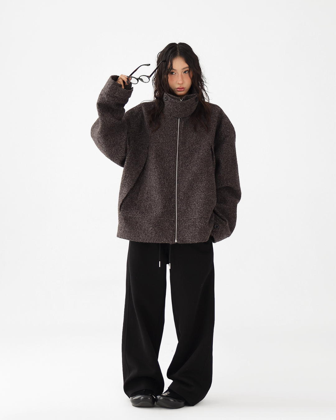 Elegant Stand Collar Wool Coat Elegant Stand Collar Wool Coat