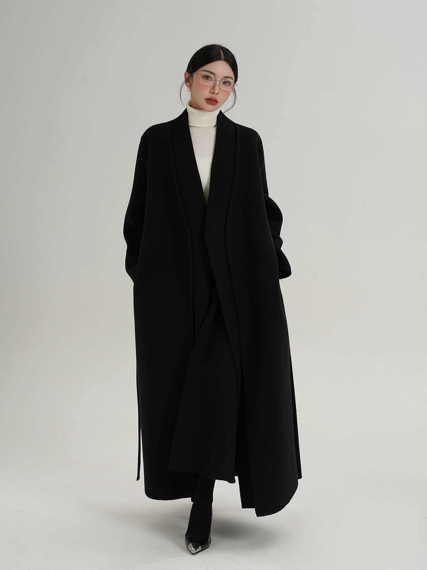 Elegant Wool Long Coat Elegant Wool Long Coat