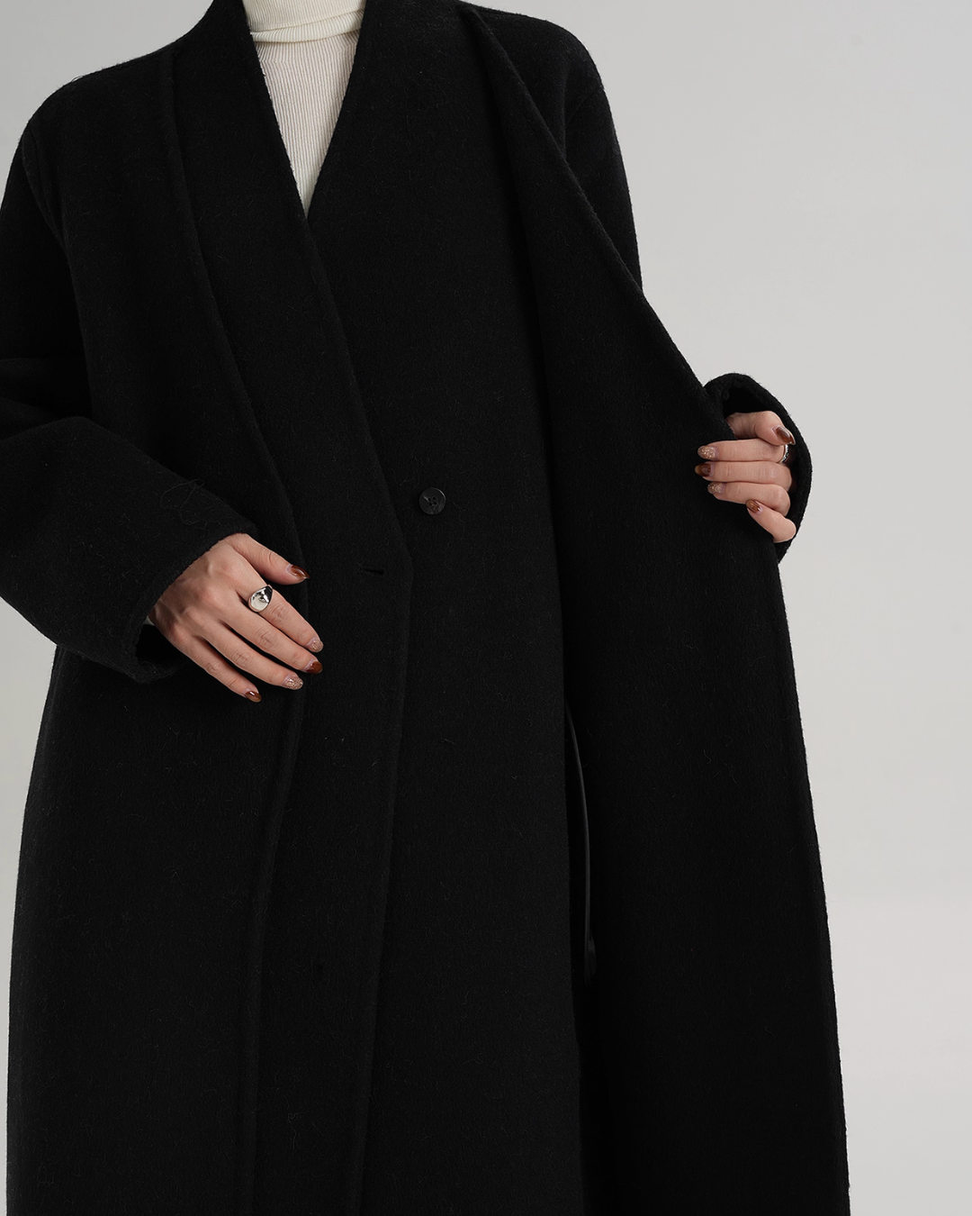 Elegant Wool Long Coat Elegant Wool Long Coat