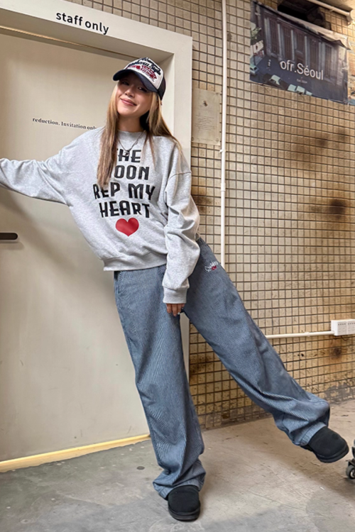 Embroidered Casual Stripe Jeans