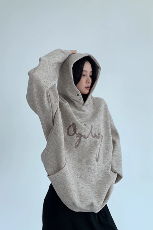 Embroidered Logo Hoodie