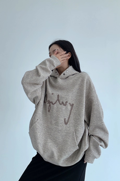 Embroidered Logo Hoodie