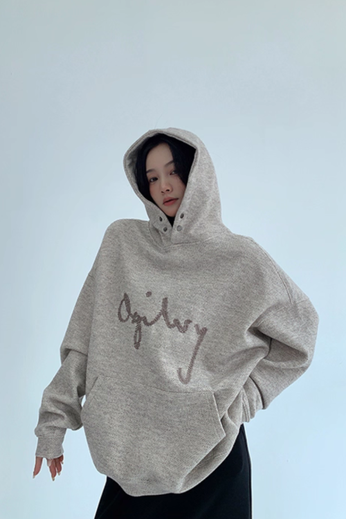 Embroidered Logo Hoodie