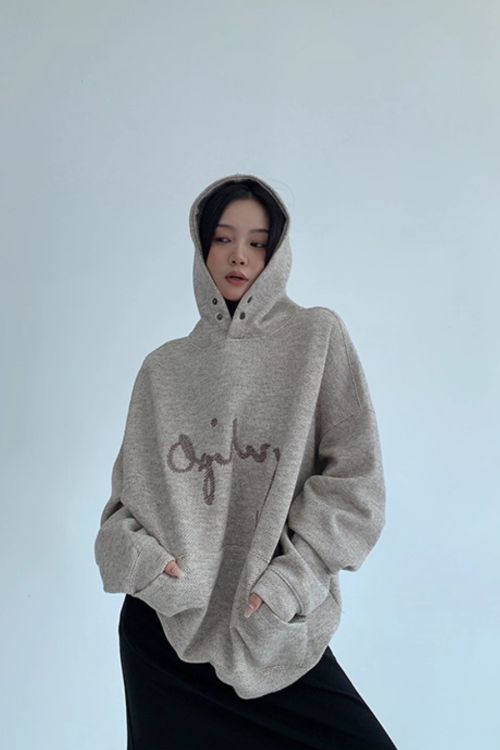 Embroidered Logo Hoodie