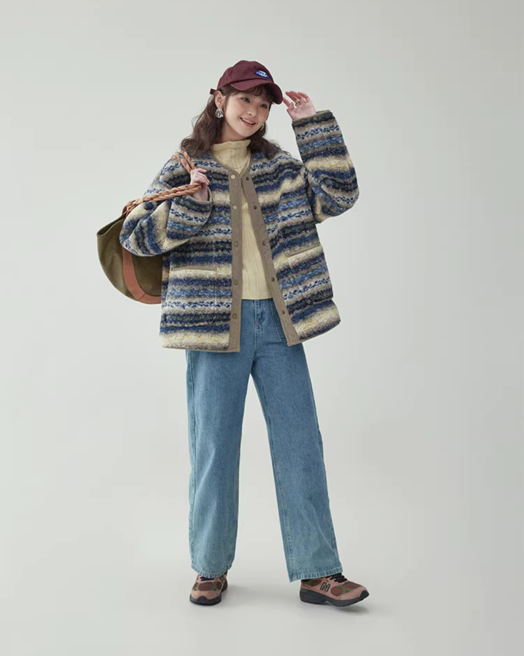 Ethnic Pattern Knit Jacket Ethnic Pattern Knit Jacket