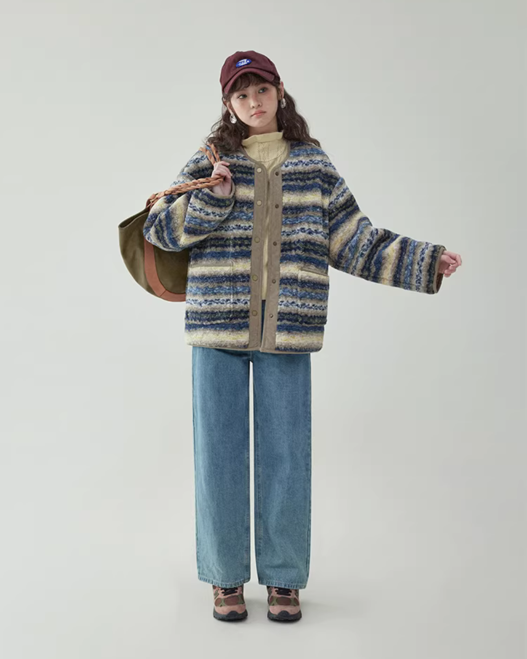 Ethnic Pattern Knit Jacket Ethnic Pattern Knit Jacket