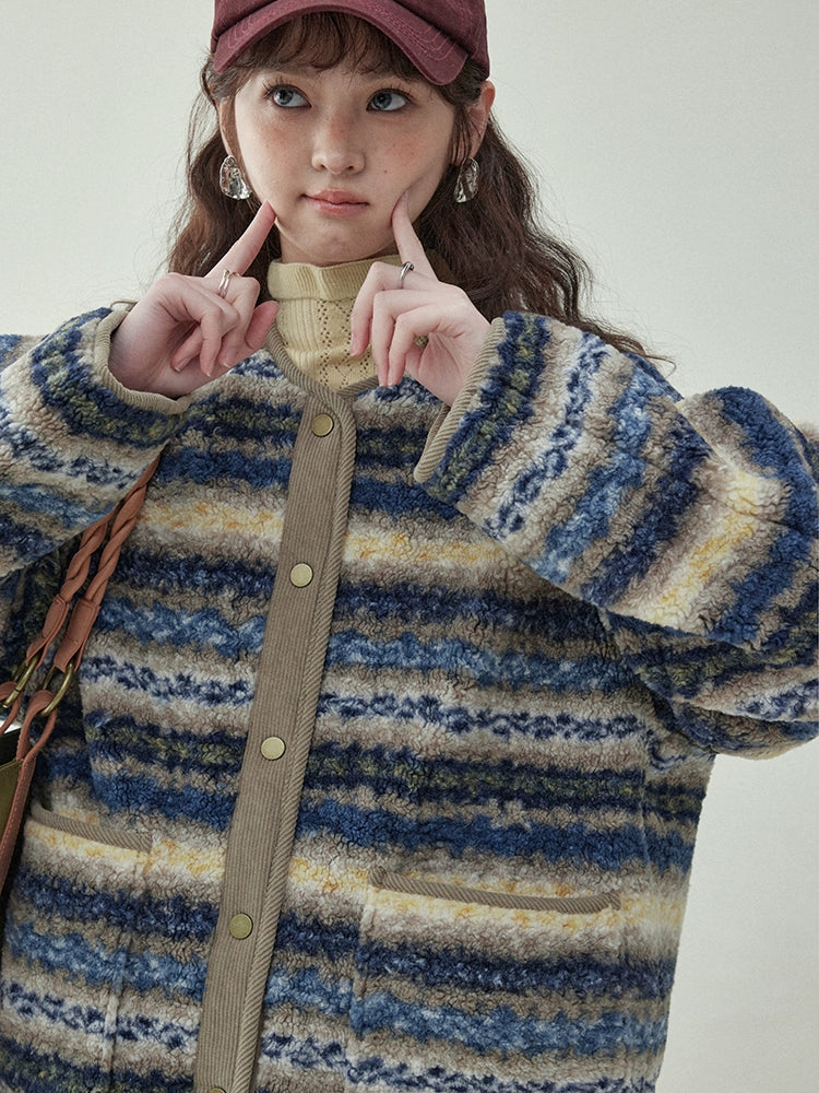 Ethnic Pattern Knit Jacket Ethnic Pattern Knit Jacket
