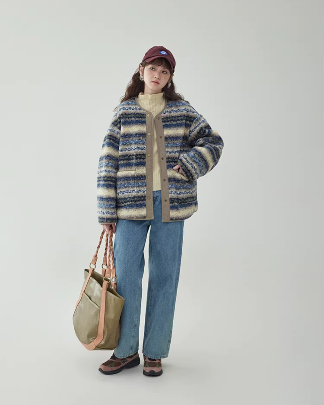 Ethnic Pattern Knit Jacket Ethnic Pattern Knit Jacket