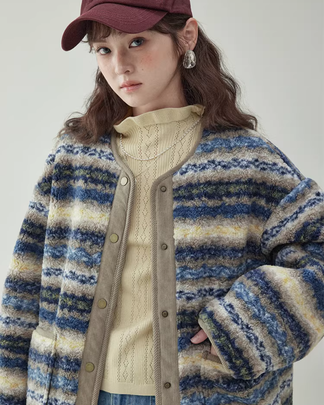 Ethnic Pattern Knit Jacket Ethnic Pattern Knit Jacket
