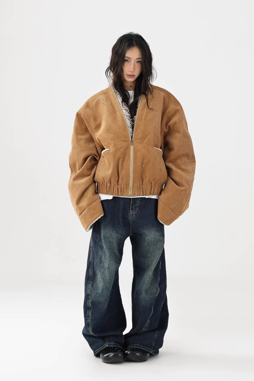 Fake Mouton Suede Coat