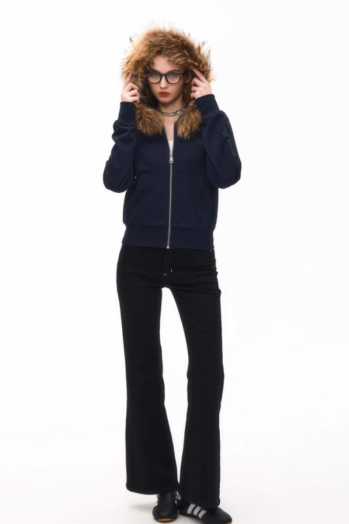 Far Hood Zip Up Hoodie