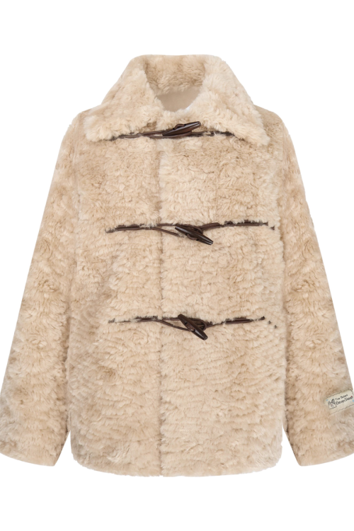 Faux Duffle Coat / Flare Pants