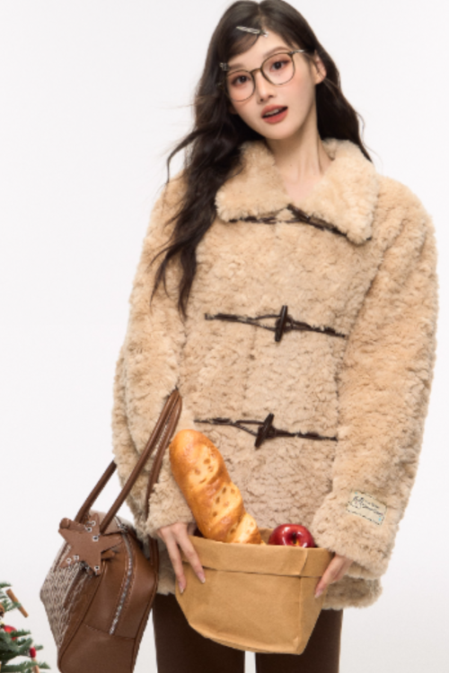 Faux Duffle Coat / Flare Pants