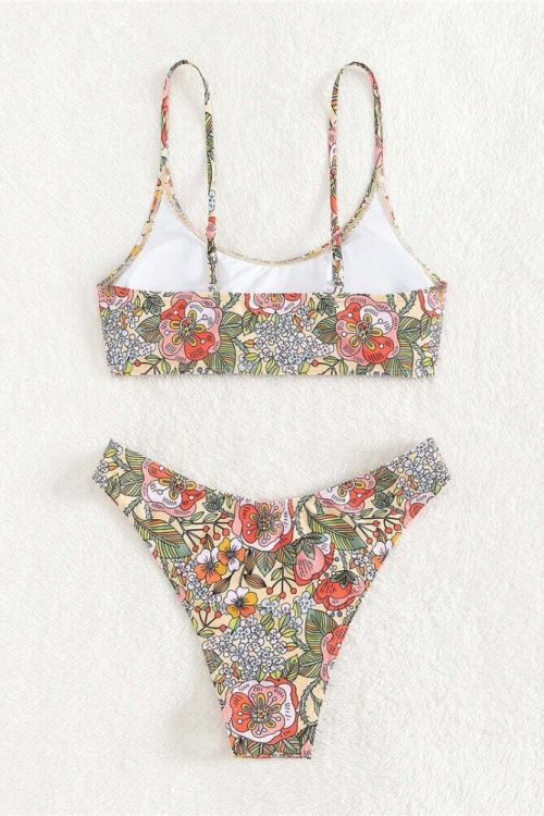 Floral Bralette Bikini Set