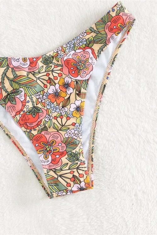 Floral Bralette Bikini Set