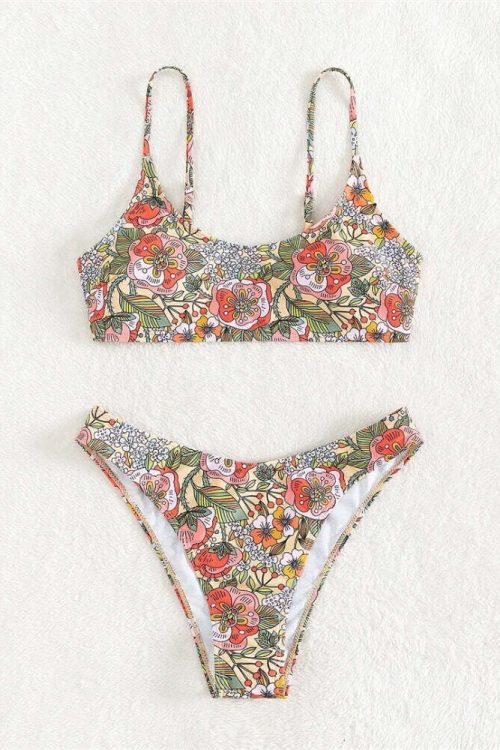 Floral Bralette Bikini Set