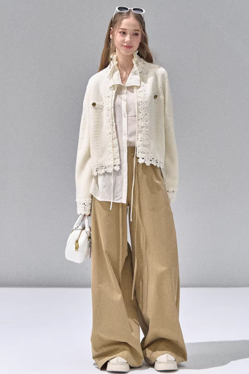 Flower Lace Knit Cardigan