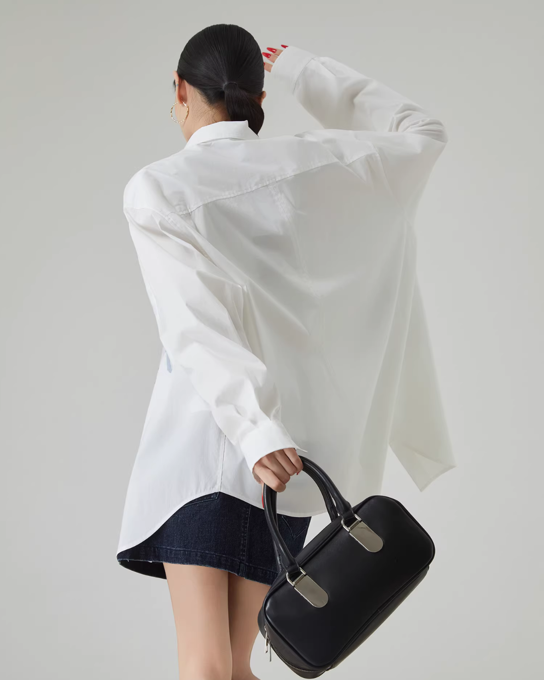 Flower Print Long-Sleeve Shirt Flower Print Long-Sleeve Shirt