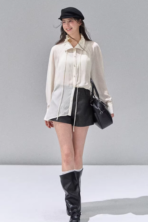 Fluffy Chiffon Shirt