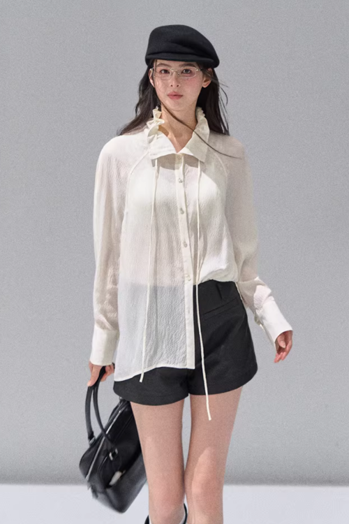 Fluffy Chiffon Shirt