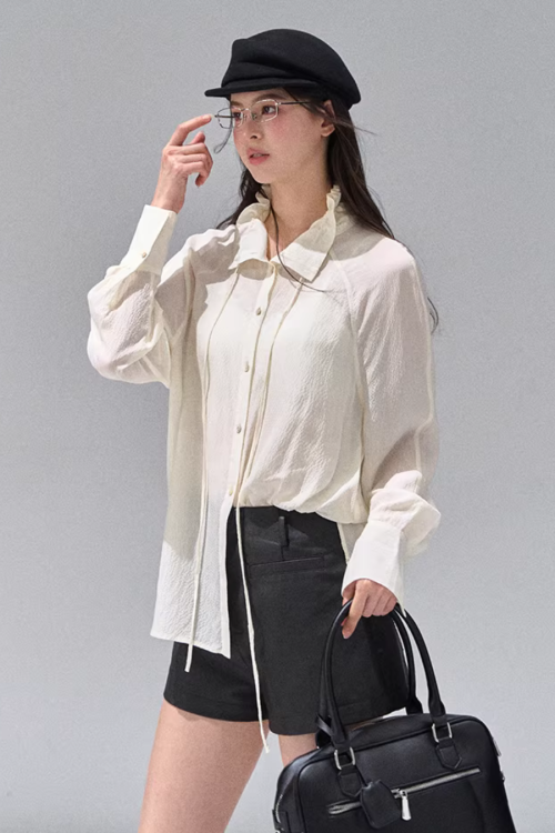 Fluffy Chiffon Shirt