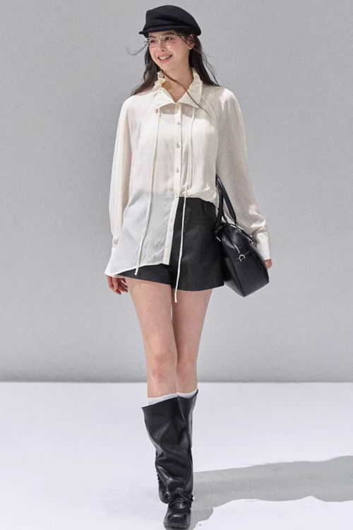 Fluffy Chiffon Shirt