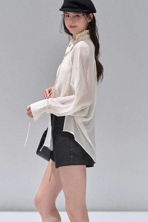 Fluffy Chiffon Shirt