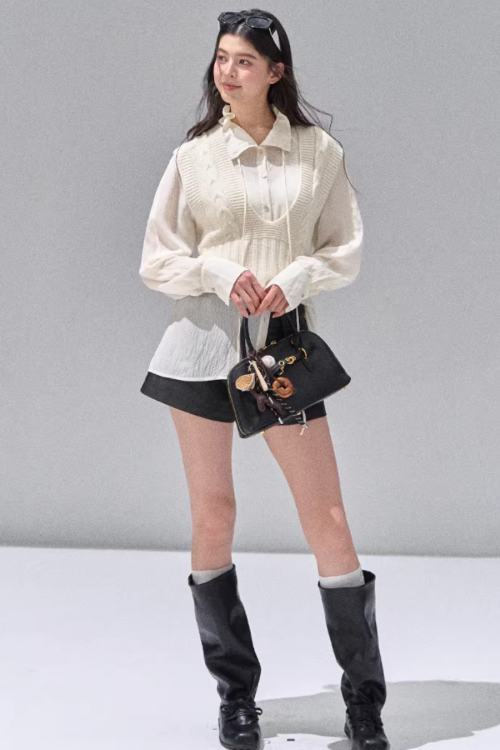 Fluffy Chiffon Shirt