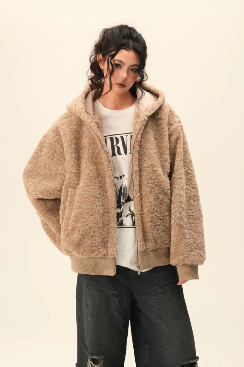 Fluffy Full Zip Hoodie
