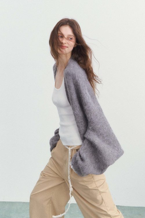 Fluffy Knit Cardigan