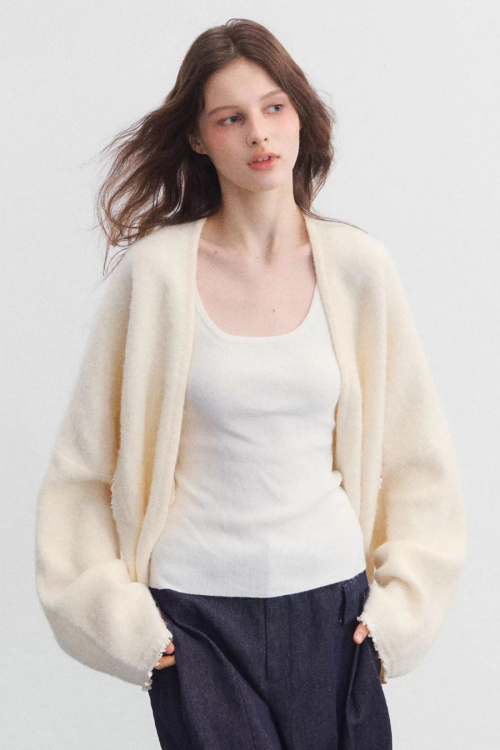 Fluffy Knit Cardigan
