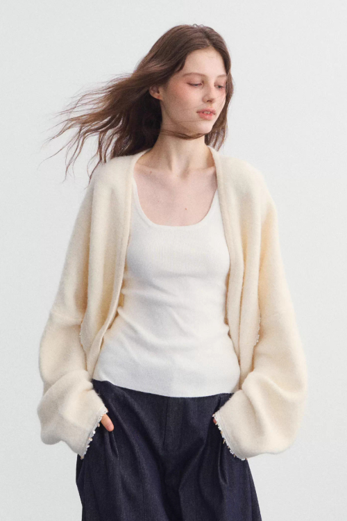 Fluffy Knit Cardigan