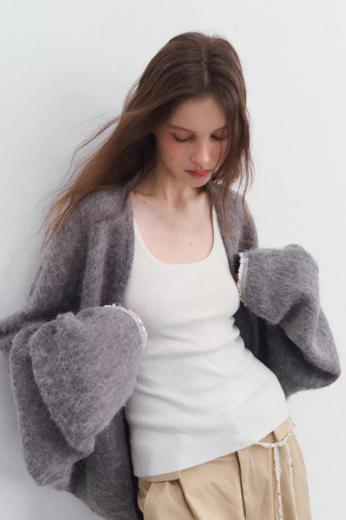 Fluffy Knit Cardigan
