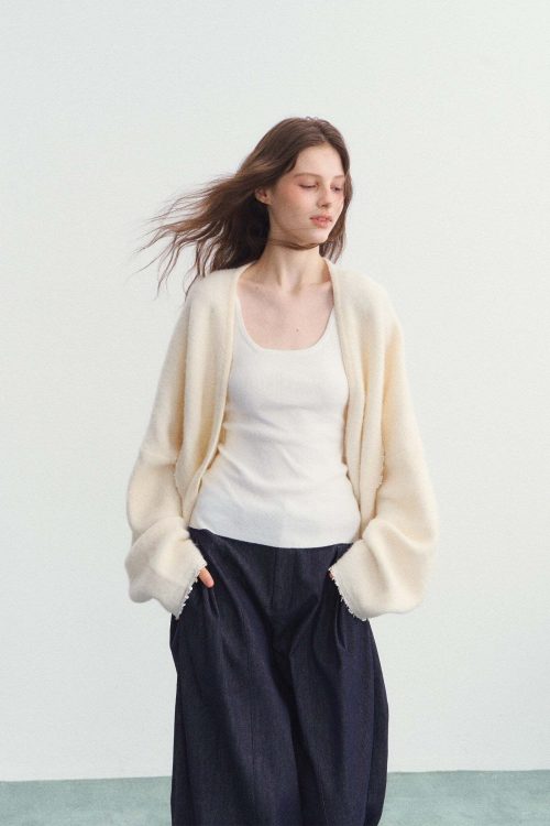 Fluffy Knit Cardigan