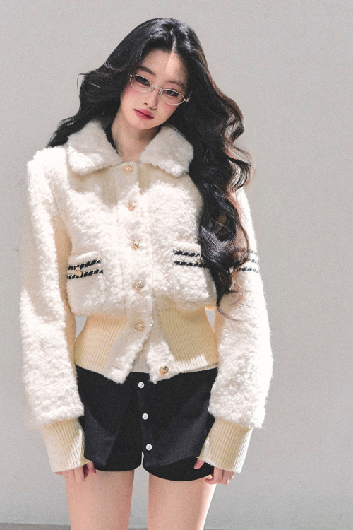 Fluffy Wool Padded Jacket