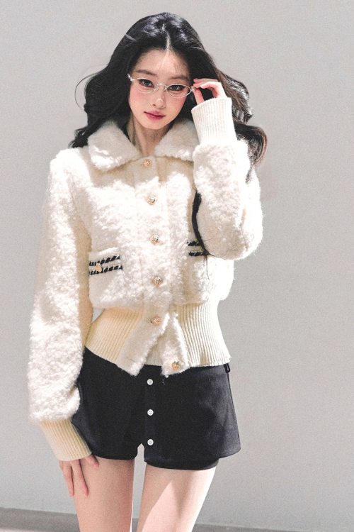 Fluffy Wool Padded Jacket