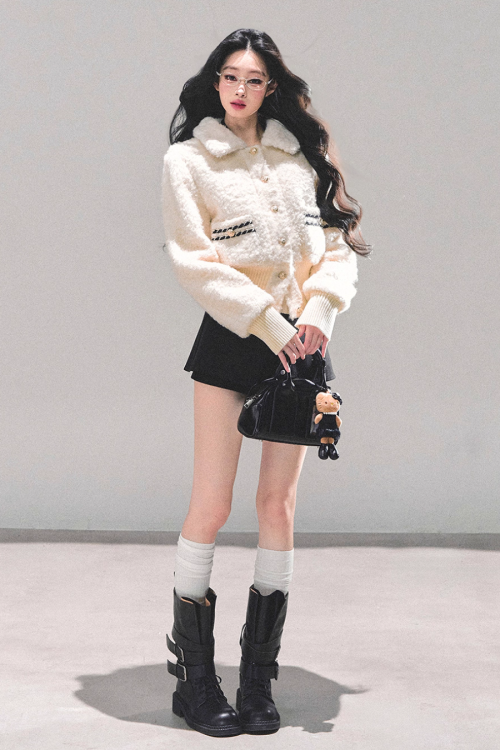 Fluffy Wool Padded Jacket