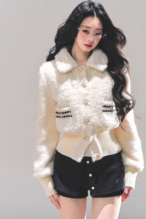 Fluffy Wool Padded Jacket