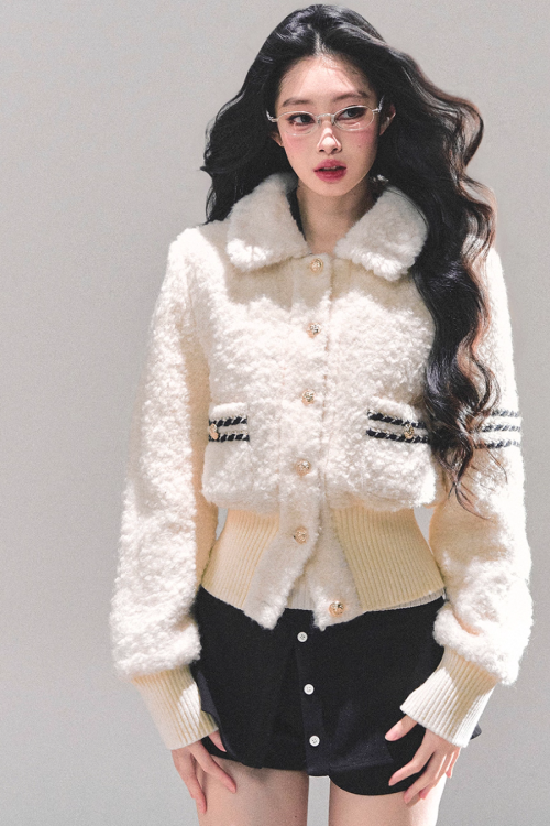Fluffy Wool Padded Jacket