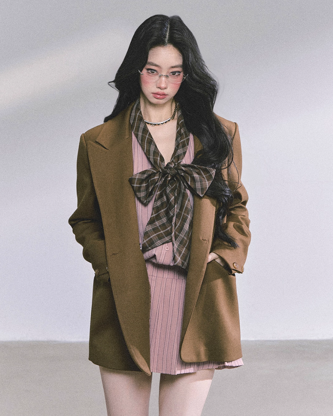 French Stripe Long-Sleeve Shirt Dress French Stripe Long-Sleeve Shirt Dress