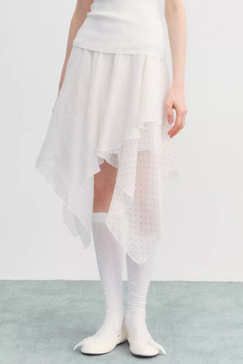 Frill Asymmetrical Skirt