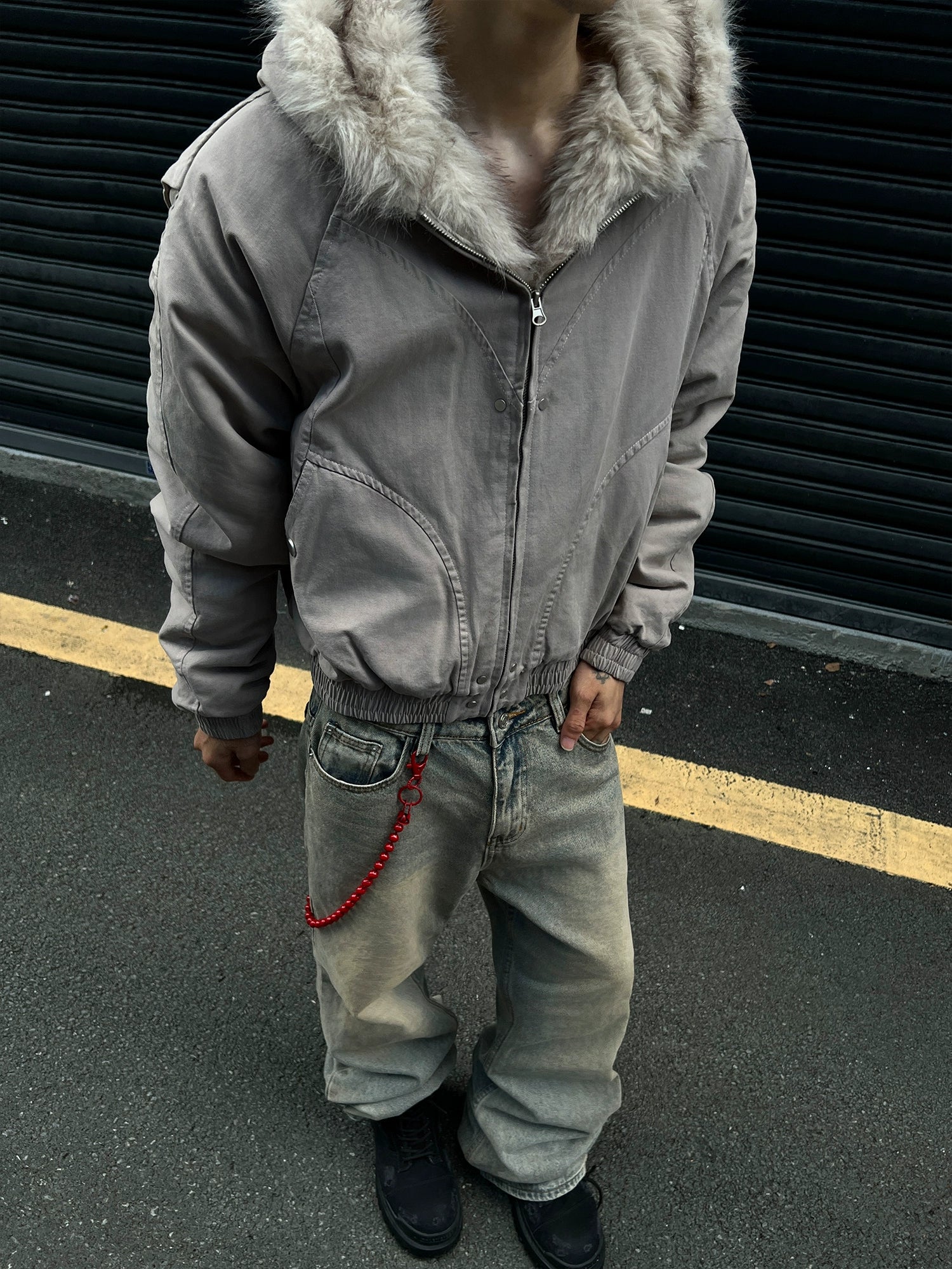 Fur Blouson Jacket Fur Blouson Jacket