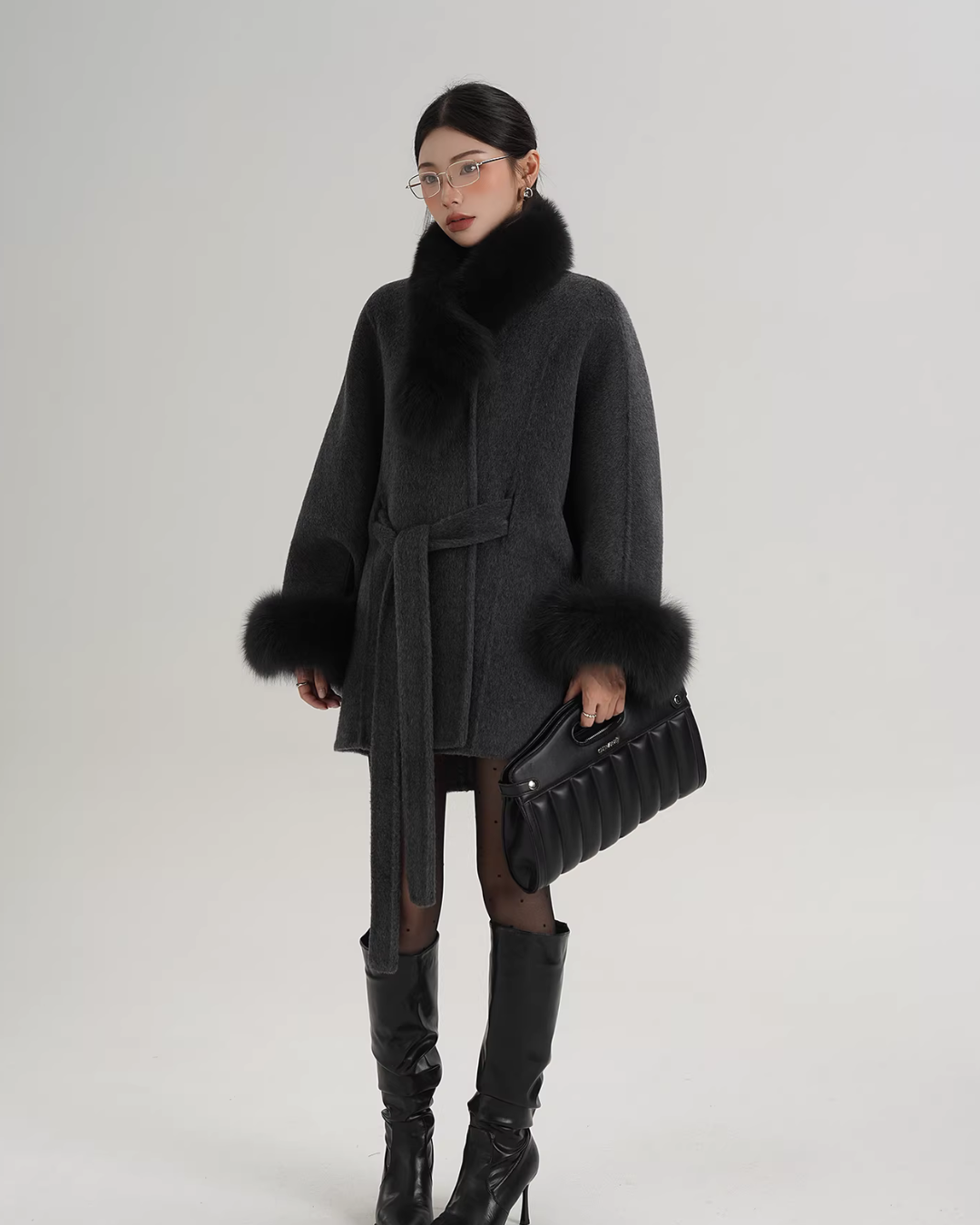 Fur Collar Cape Coat Fur Collar Cape Coat