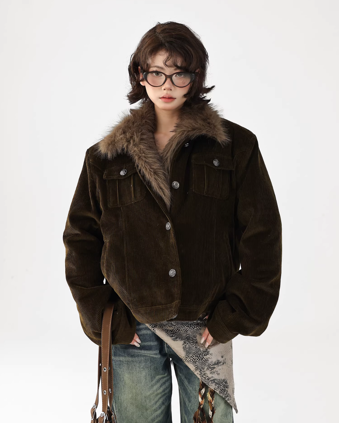 Fur Collar Corduroy Jacket Fur Collar Corduroy Jacket