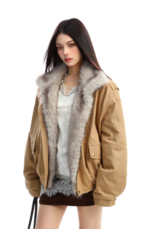 Fur Collar Cotton Jacket